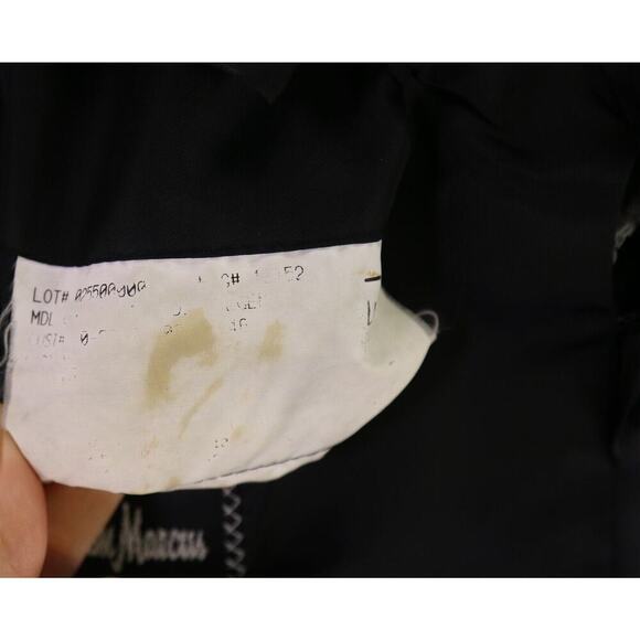 Hickey-Freeman Solid Black w/ Roman Coin Buttons 2-Btn Wool Blazer Jacket 42L - Picture 9 of 9